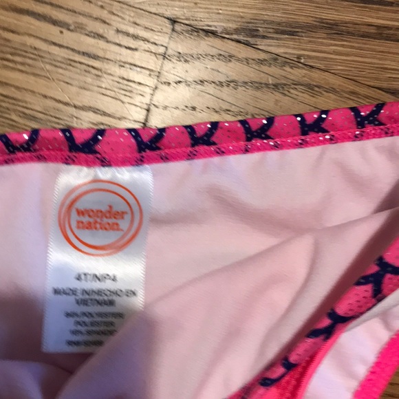 Wonder Nation pink and rainbow mermaid bikini - Picture 4 of 4